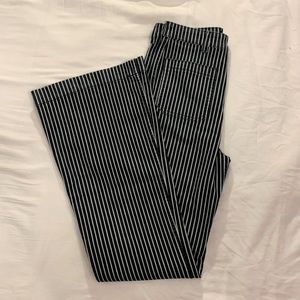 NWOT High Waisted Stripe Flare Jeans
